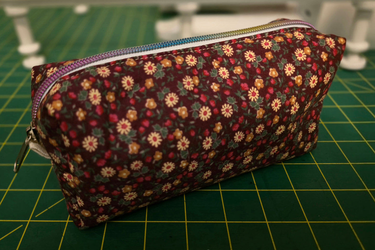 Everyday Boxed Zipper Pouches - Red Floral