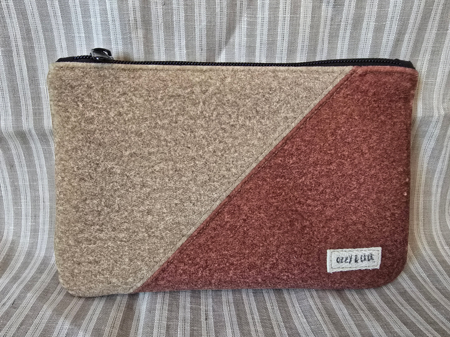Everyday Flat Zipper Pouches - Yellow/Orange