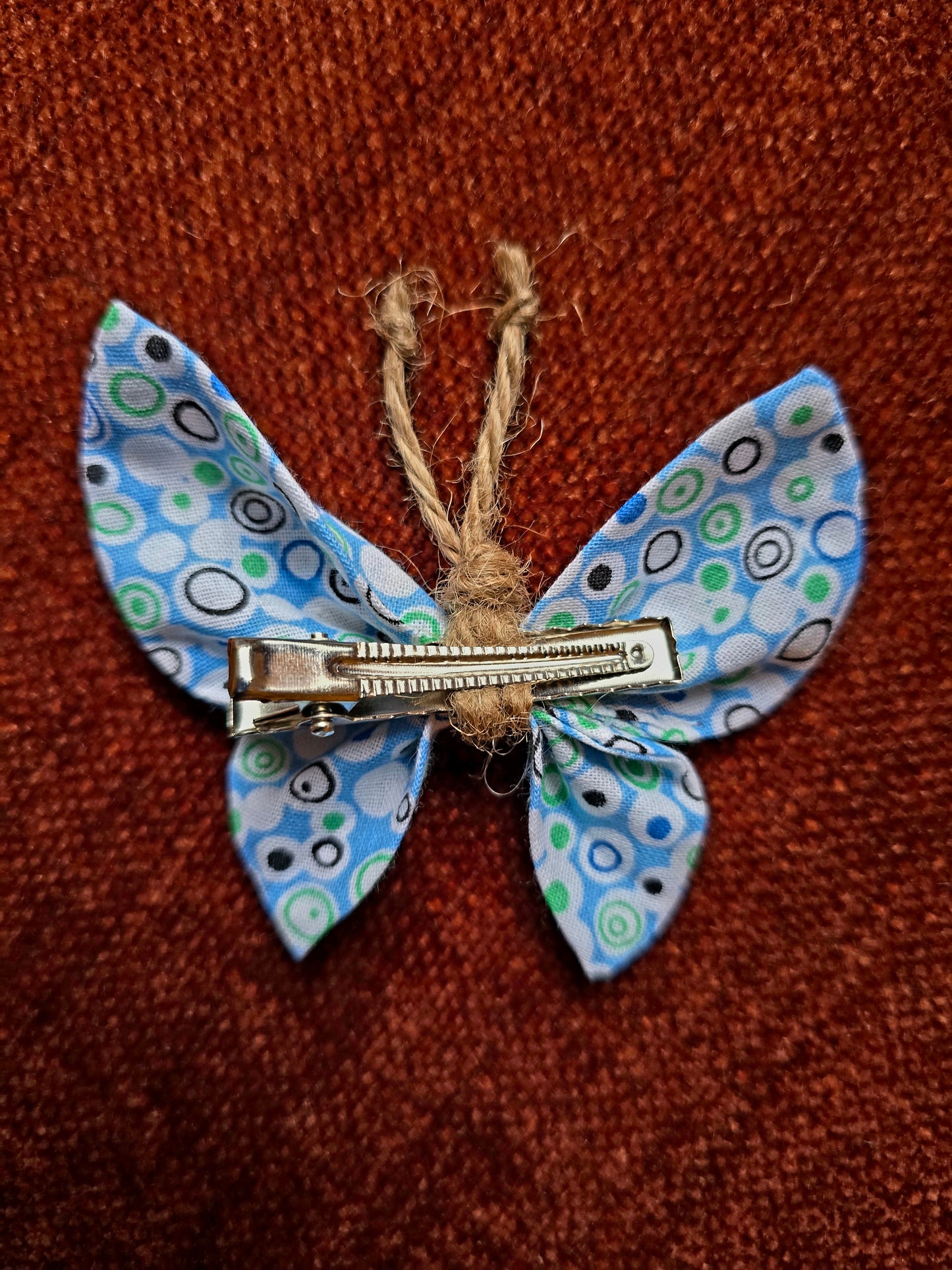Butterfly Hair Clip - Green/Blue