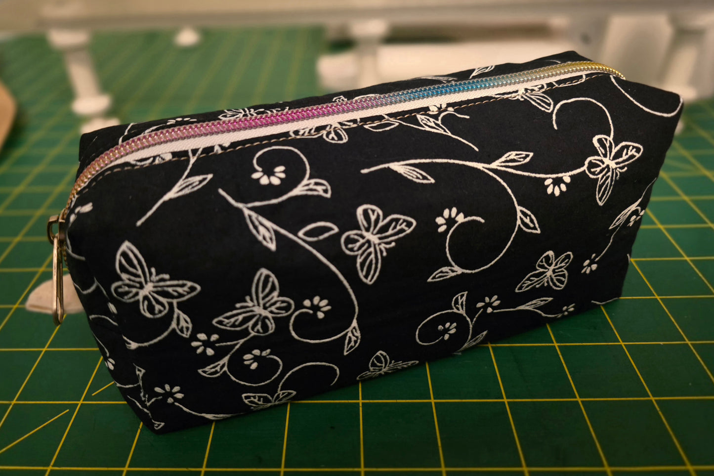 Everyday Boxed Zipper Pouches - Blue Floral