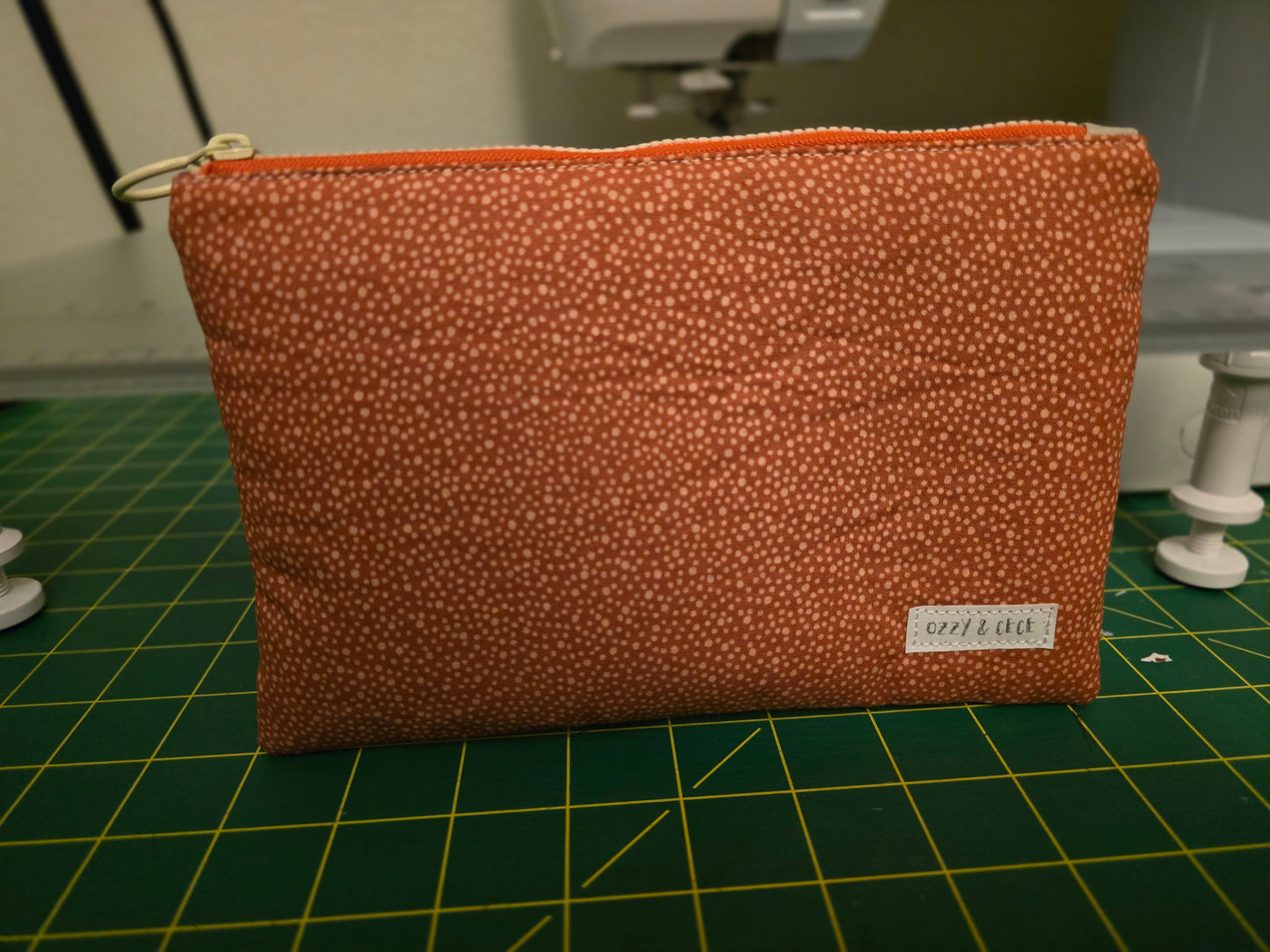 Everyday Flat Zipper Pouches - Orange
