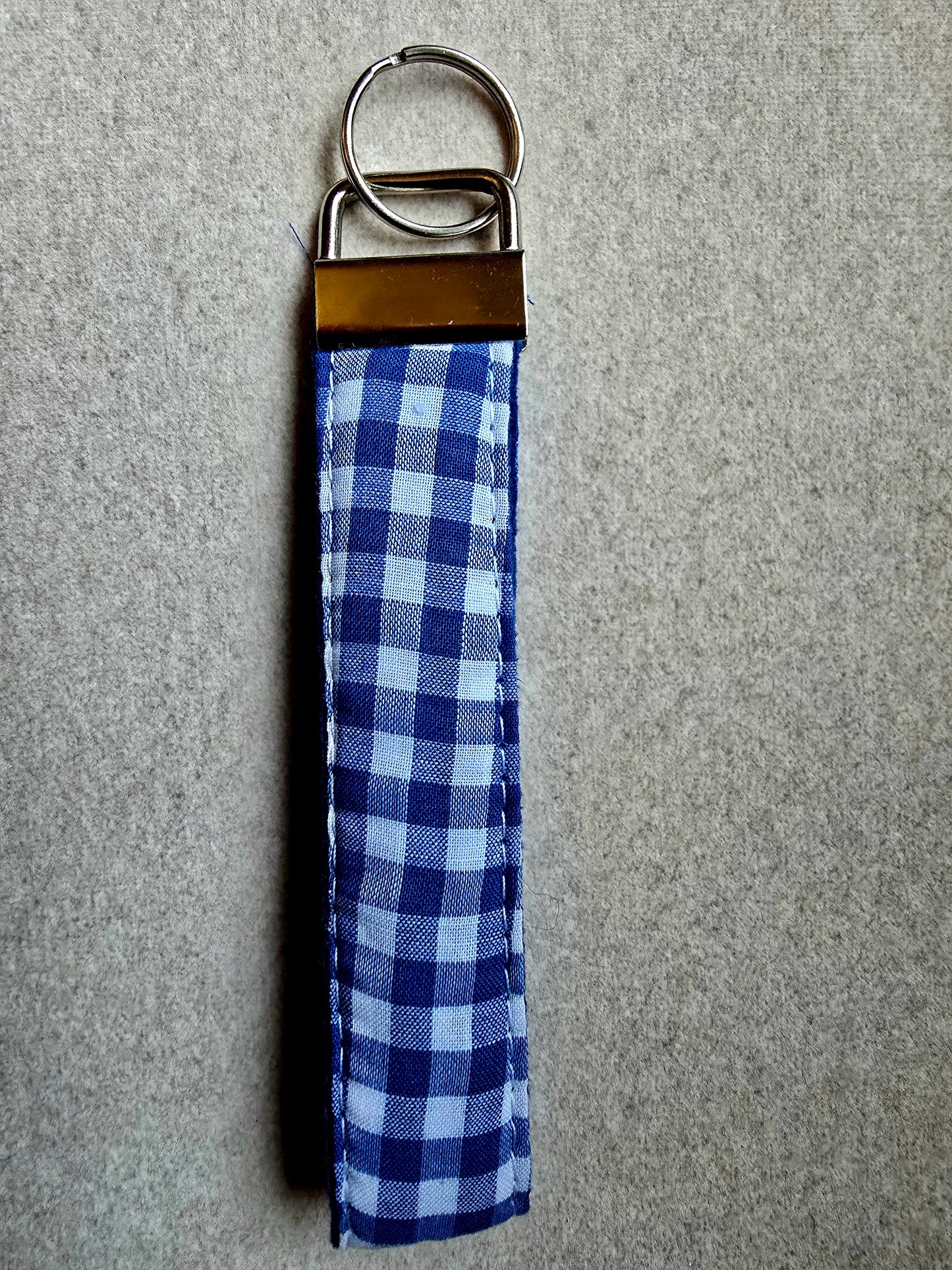 Wristlet - Blue/White Gingham