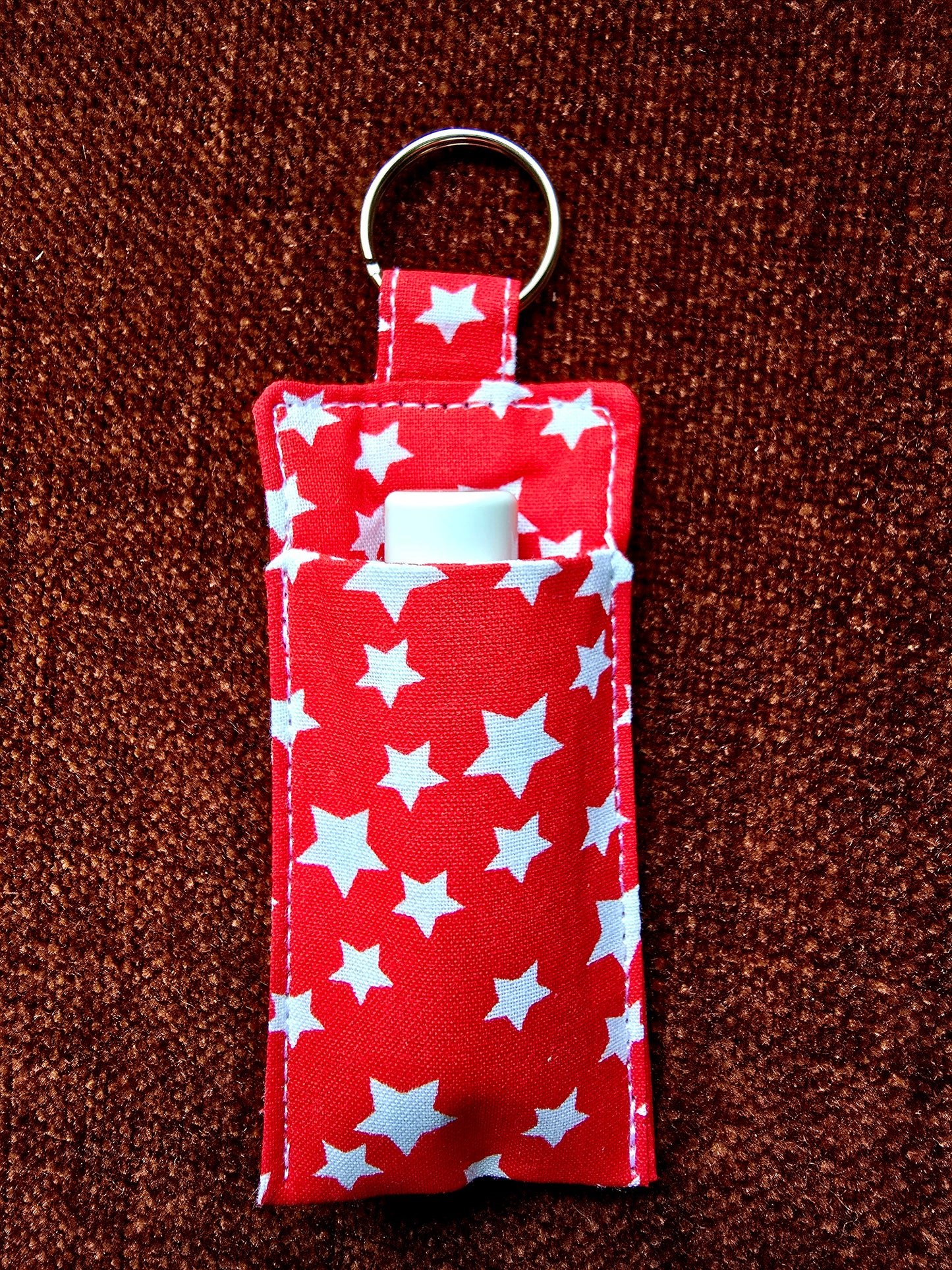 Chapstick Holder Keychain -  Assorted Colors