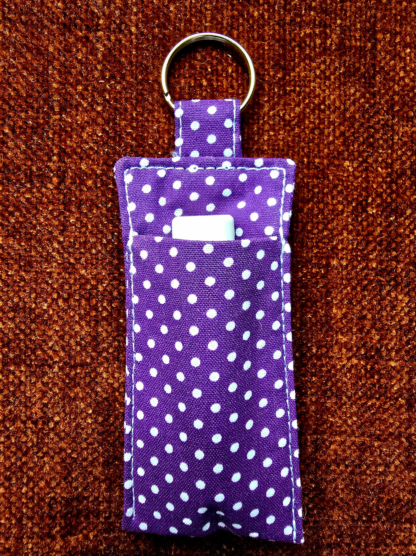 Chapstick Holder Keychain -  Assorted Colors