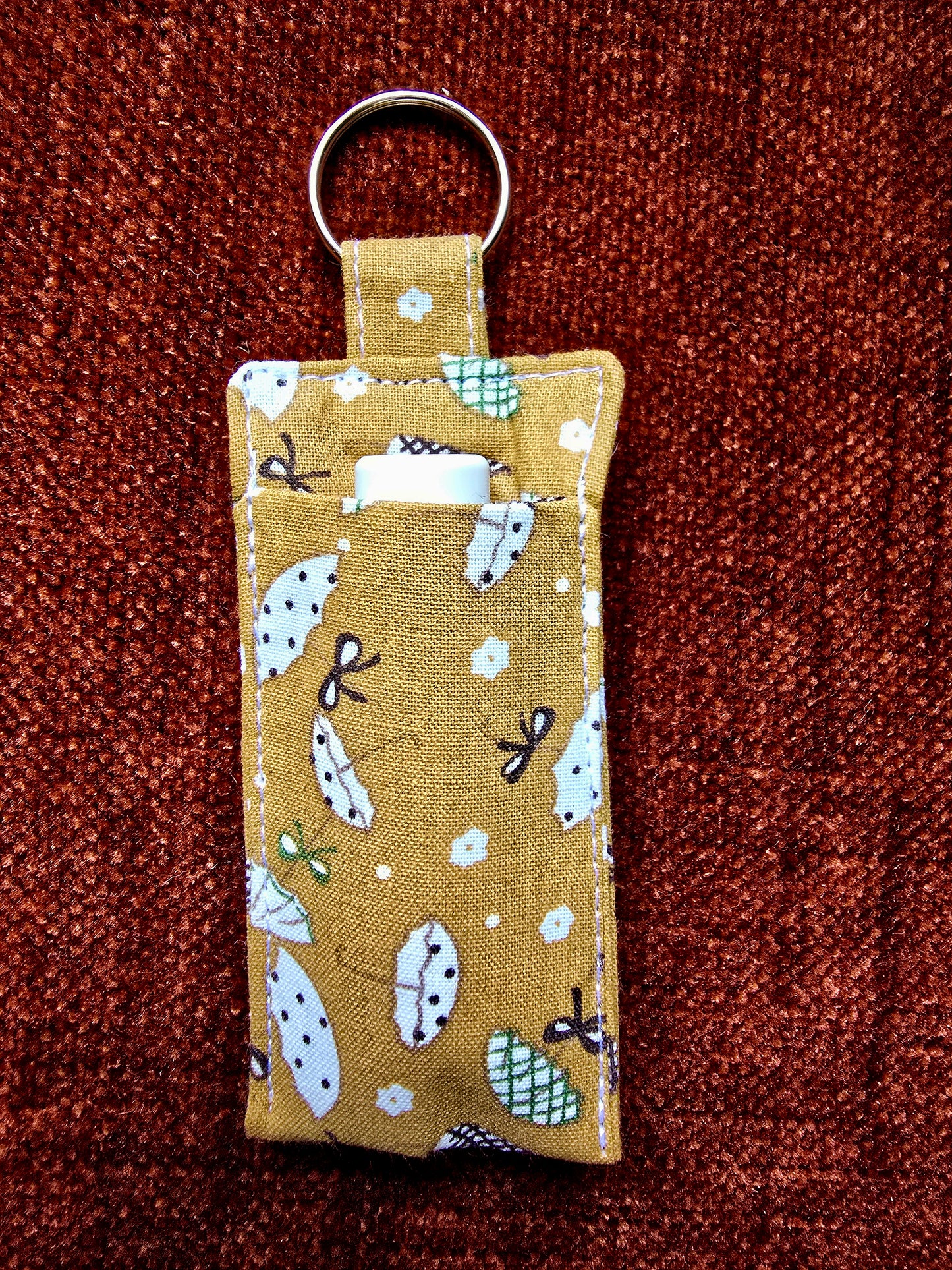 Chapstick Holder Keychain -  Assorted Colors
