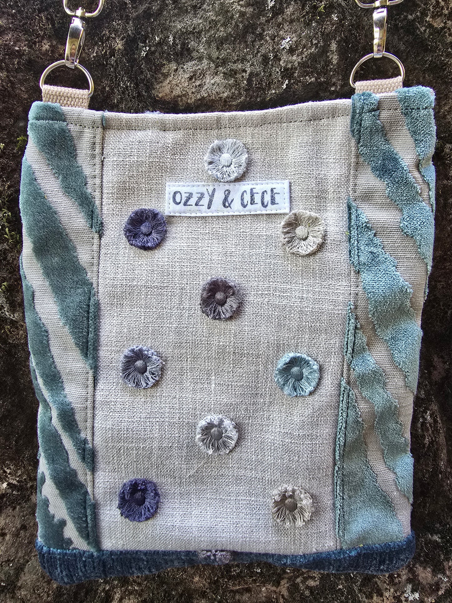 Crossbody Bag - Blue Hues Floral
