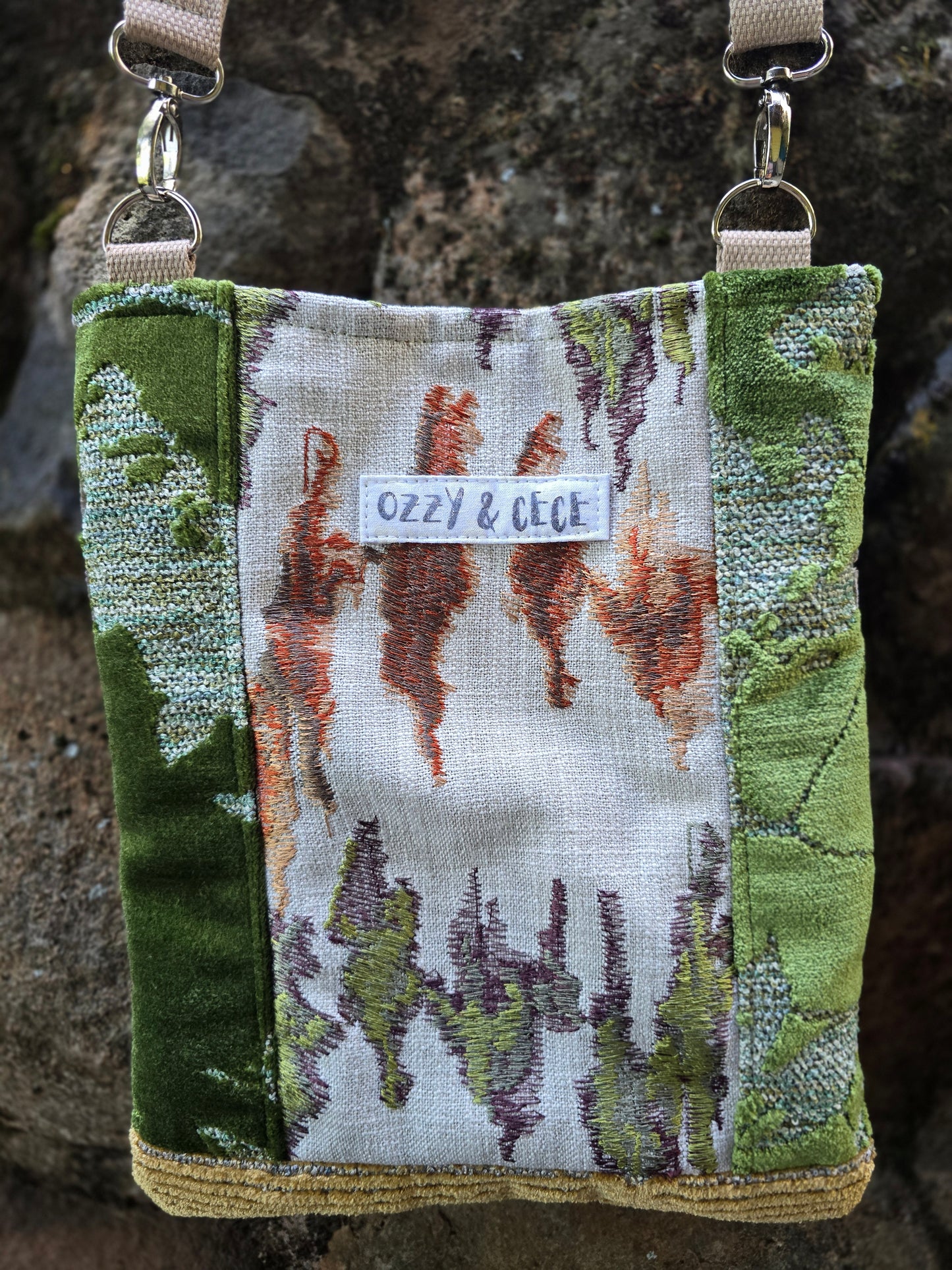Crossbody Bag - Green/Gold