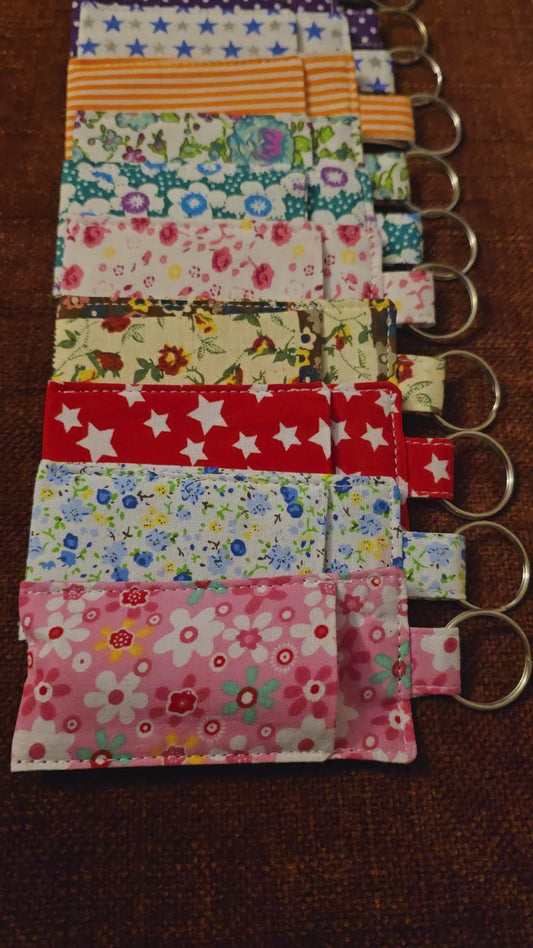 Chapstick Holder Keychain -  Assorted Colors